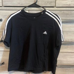 cropped workout adidas shirt